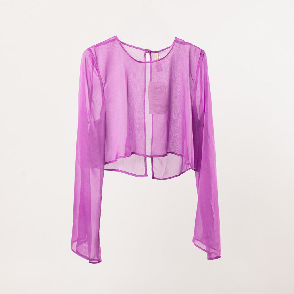 Shani Swim Purple Poly Sheer Cover