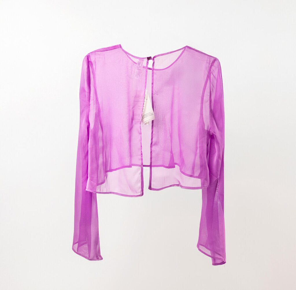 Shani Swim Purple Poly Sheer Cover