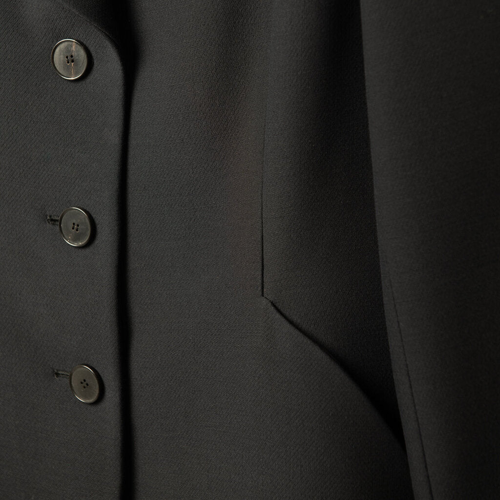 Christian Dior Black Wool & Silk Bar Jacket