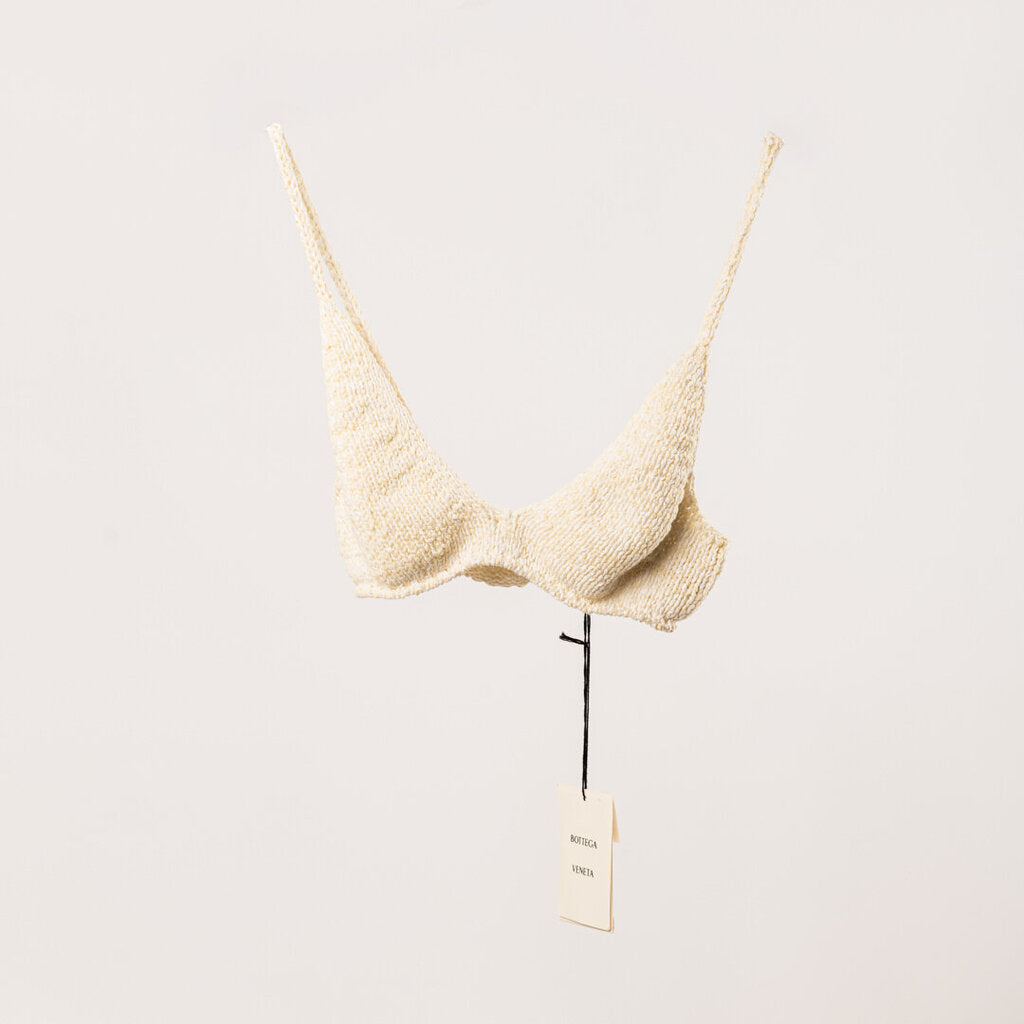Bottega Veneta Cream Cotton & Poly Bralette
