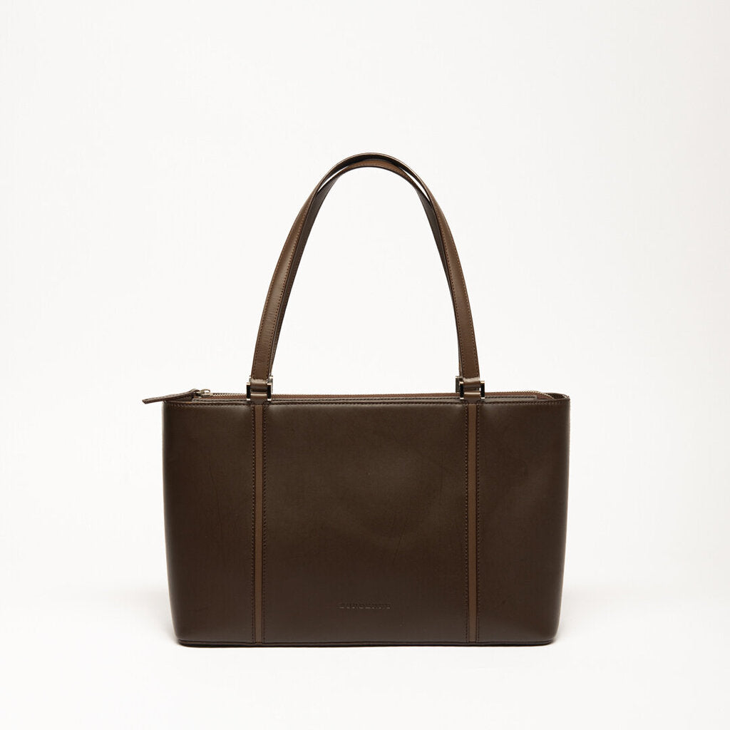 Burberry Dark Brown Leather Handbag
