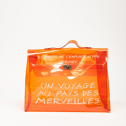 Hermes Vinyl Kelly Orange