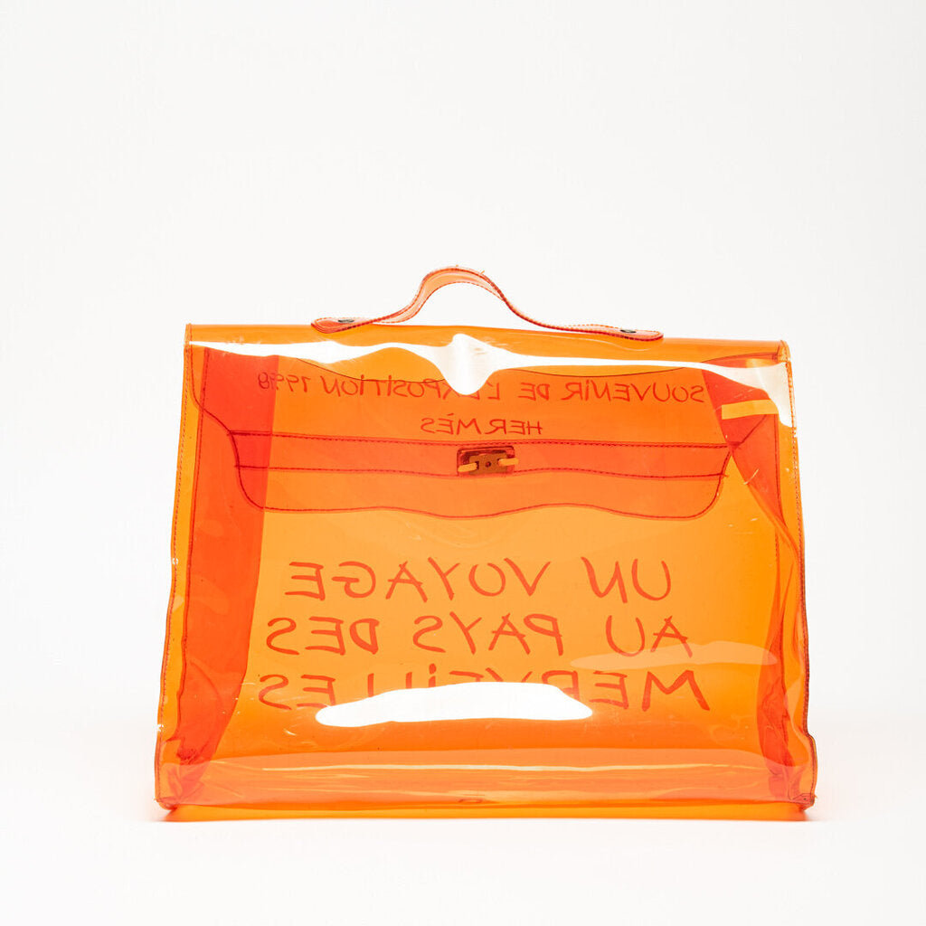 Hermes Vinyl Kelly Orange