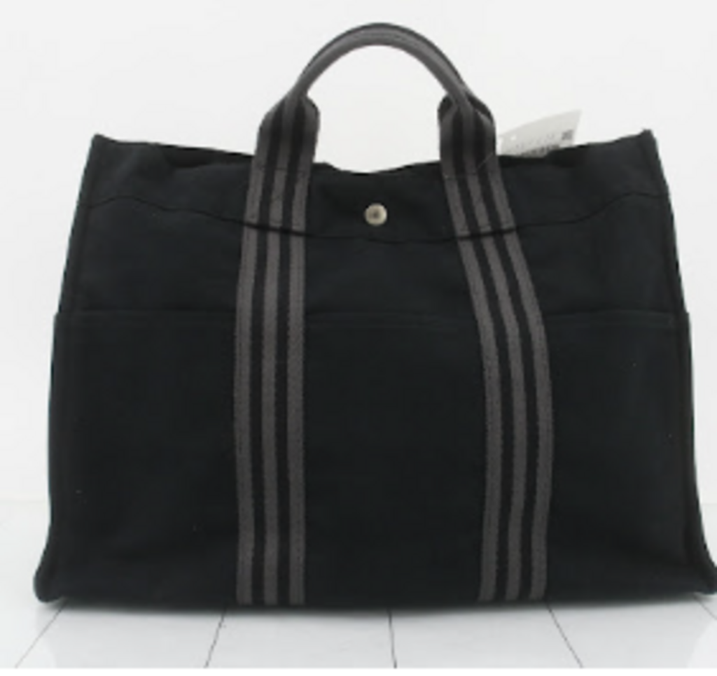 Black & Gray Canvas Tote