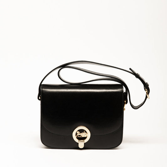 Celine Black Carriage Crossbody Bag