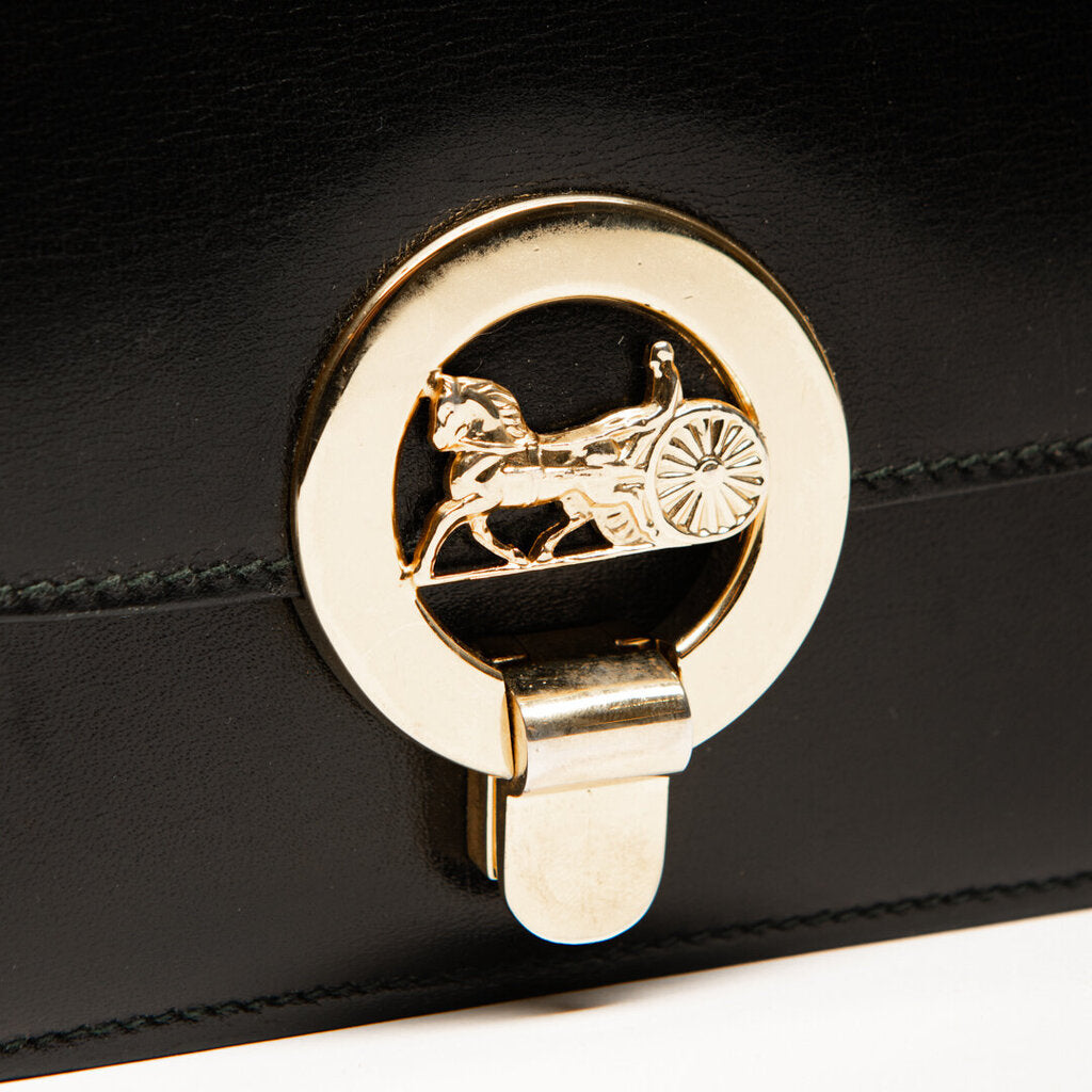 Celine Black Carriage Crossbody Bag