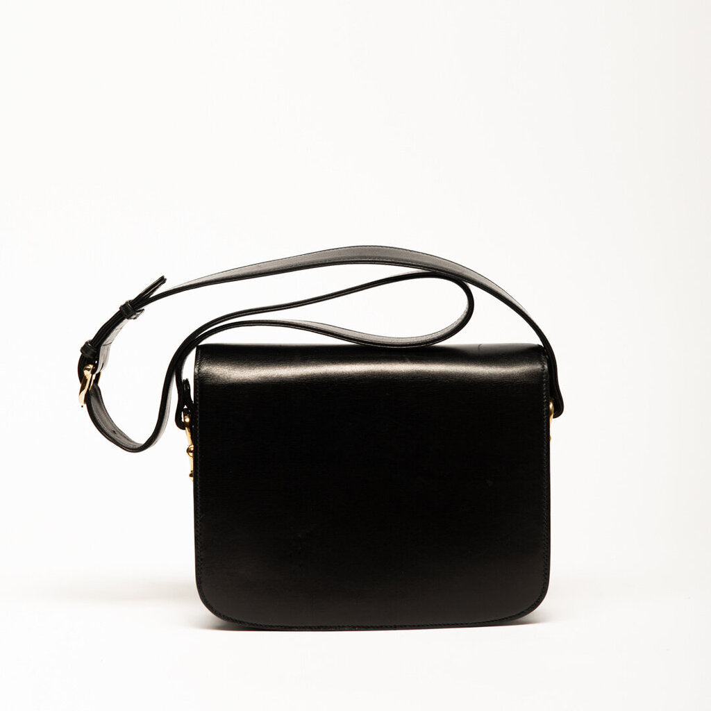 Celine Black Carriage Crossbody Bag