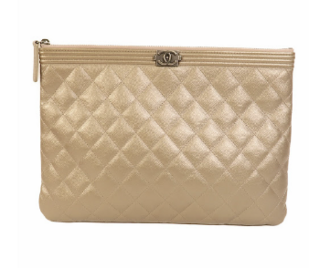 Gold Quilted Boy O Case