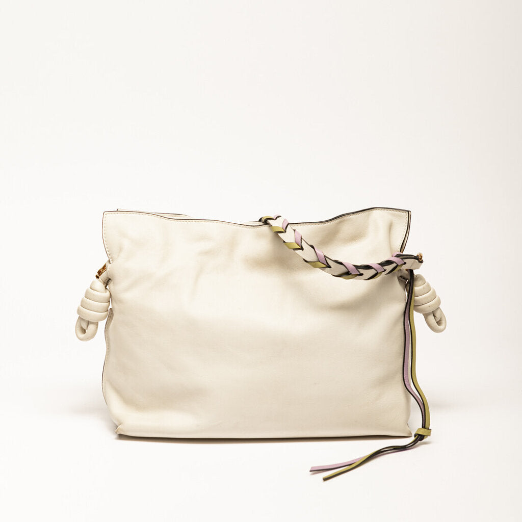 Loewe White Flamenco Crossbody
