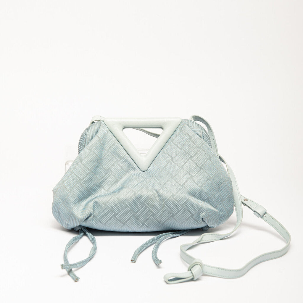 Bottega Veneta Blue Small Nylon Crossbody