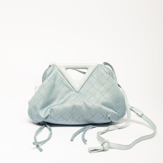 Bottega Veneta Blue Small Nylon Crossbody