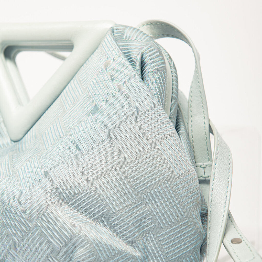 Bottega Veneta Blue Small Nylon Crossbody