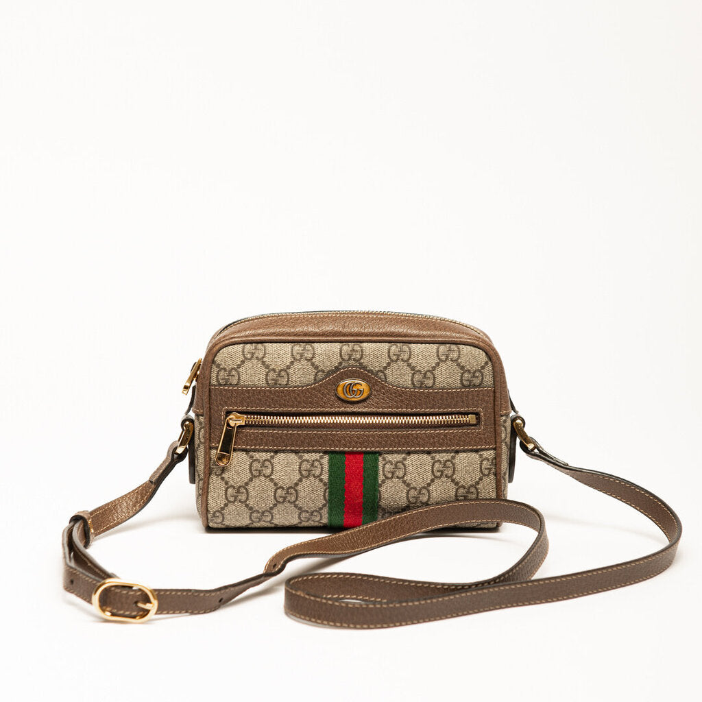Gucci Monogram Striped Camera Bag
