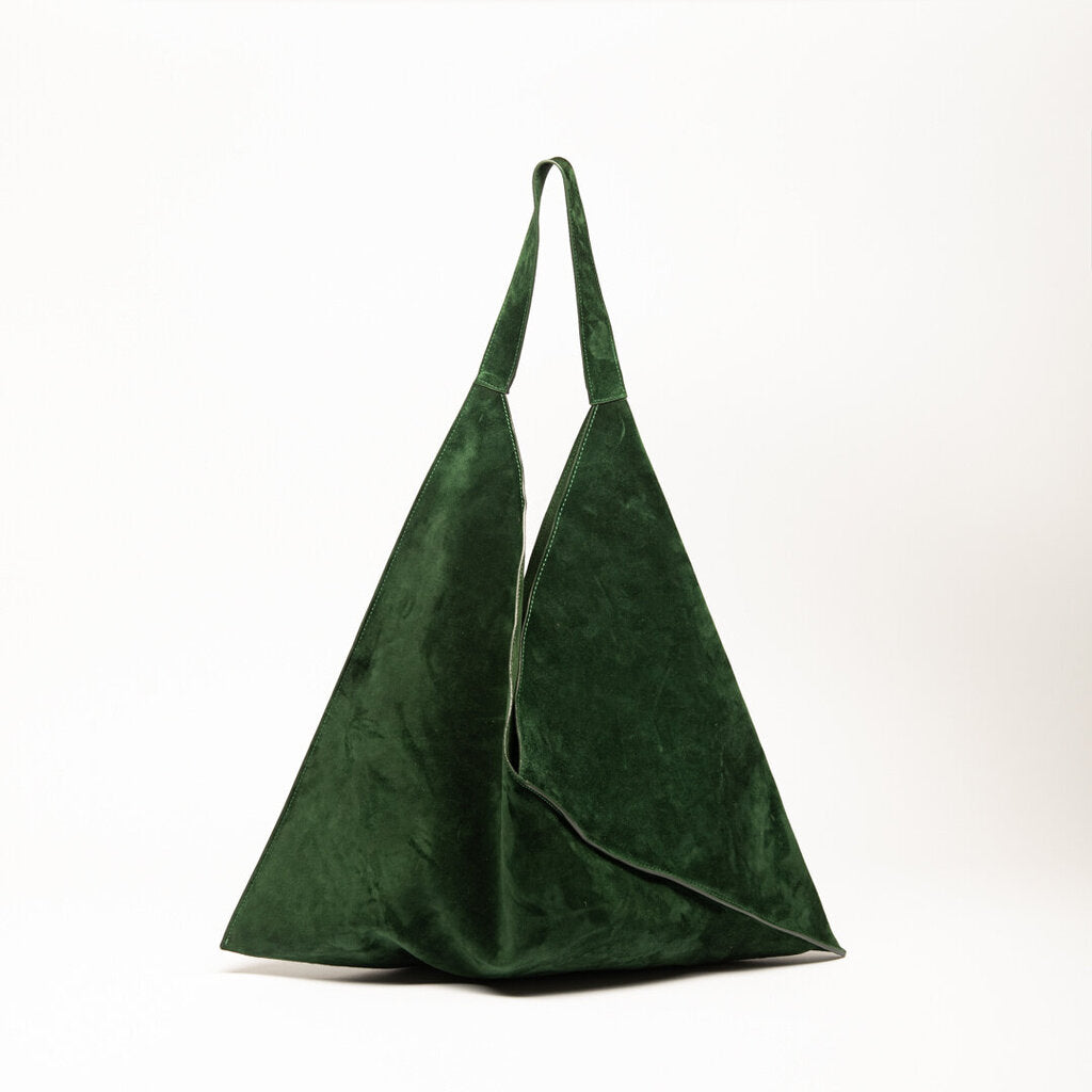 Khaite Green Suede Sara Bag