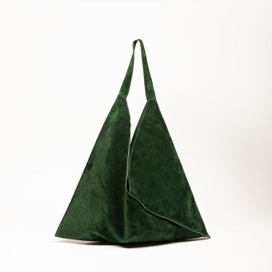 Khaite Green Suede Sara Bag