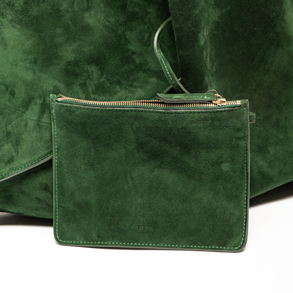 Khaite Green Suede Sara Bag