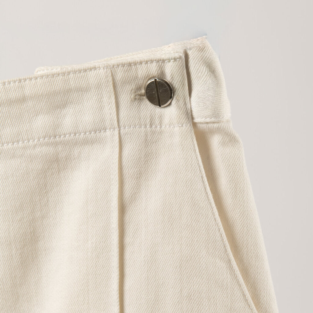 Rosetta Getty White Wide Leg Jeans