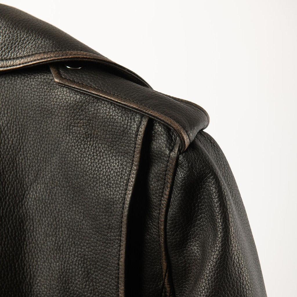 Malene Birger Distressed Leather Biker Jacket