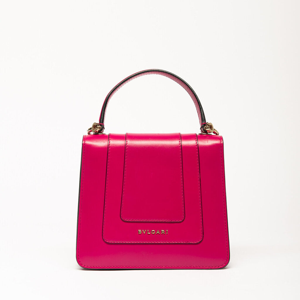Bvlgari Pink Leather Serpenti Bag