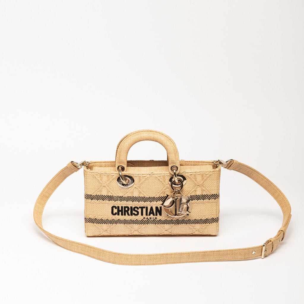 Dior Raffia Lady D-Joy Bag