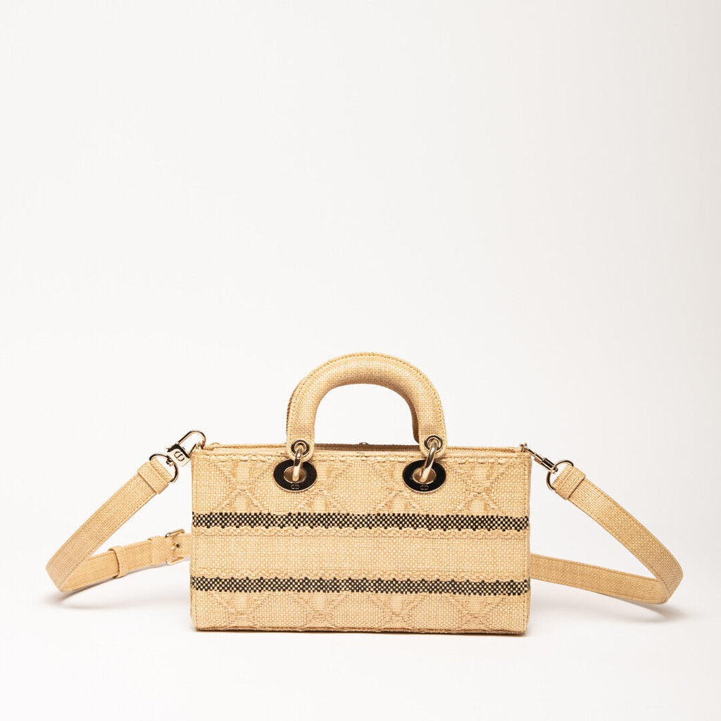 Dior Raffia Lady D-Joy Bag