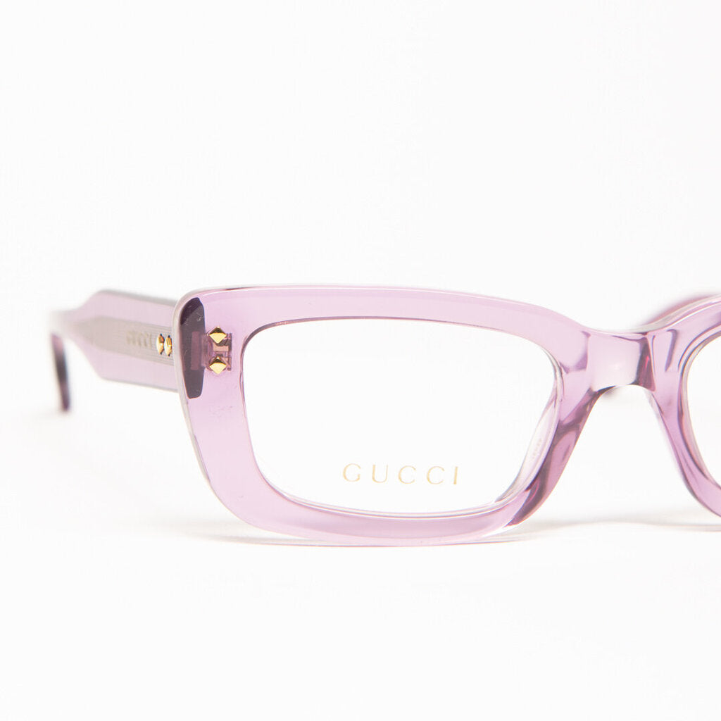 Gucci Lilac Frame Clear Eye Glasses