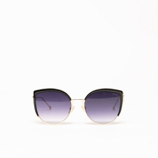 Fendi Gold Frame Black Accent Sunglasses