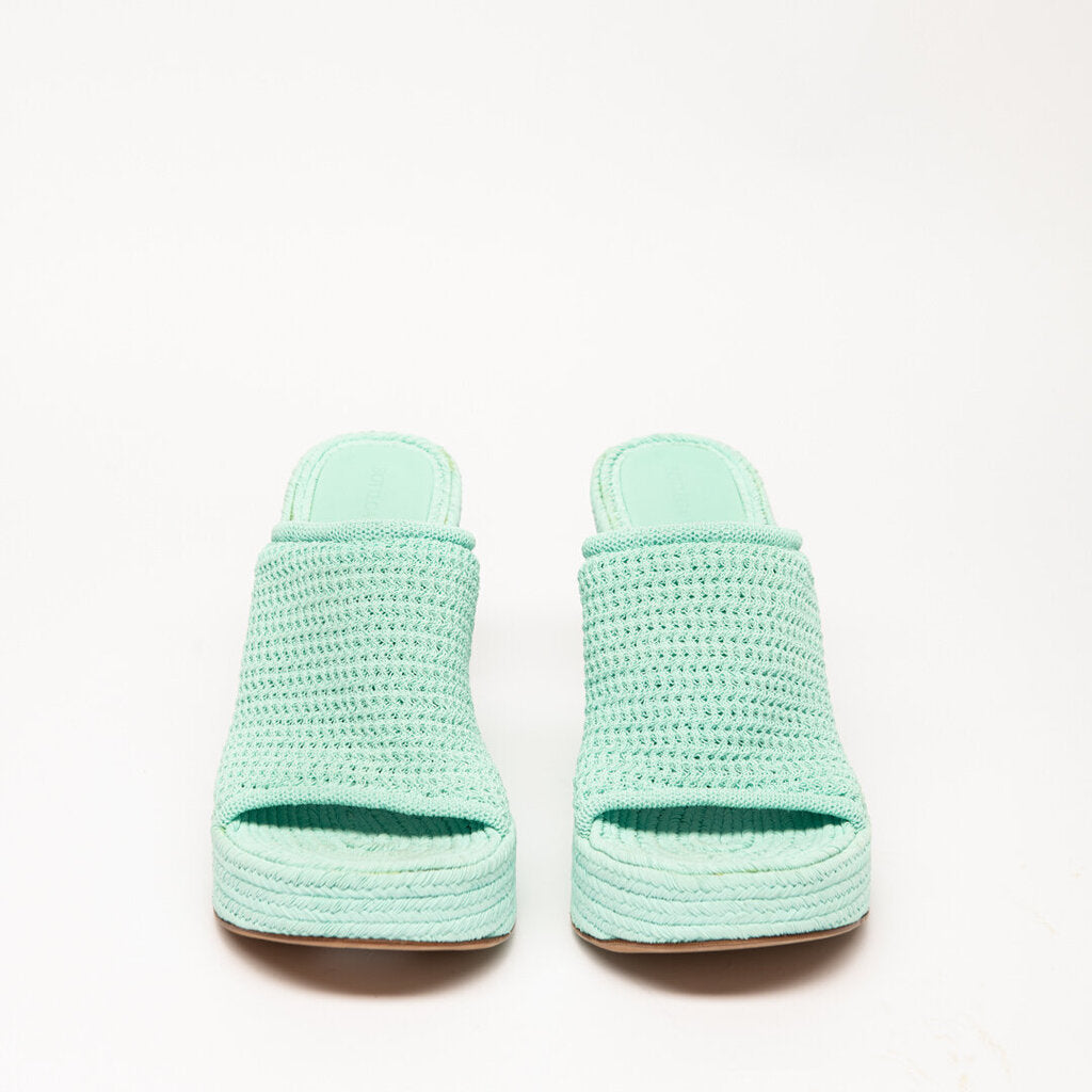Bottega Mint Green Esparto Wedge