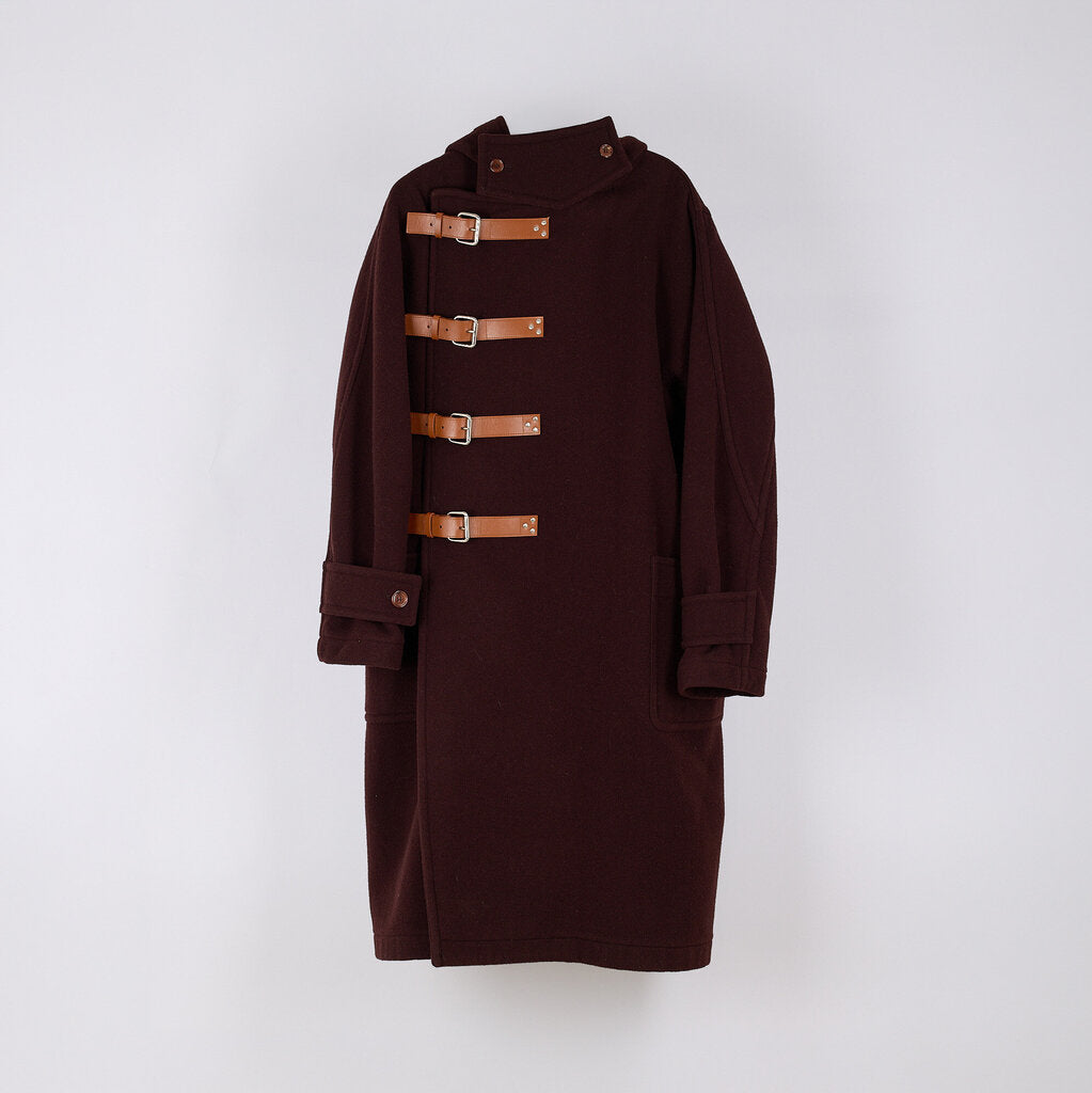 Burberry 2022 Wool Leather Buckle Coat