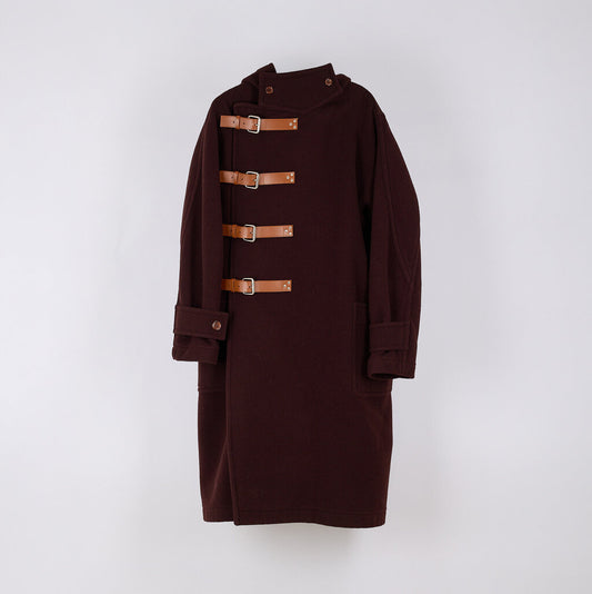 Burberry 2022 Wool Leather Buckle Coat