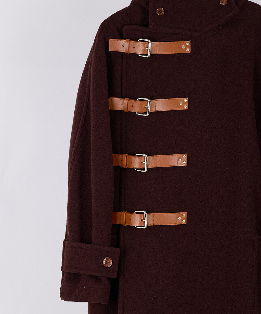 Burberry 2022 Wool Leather Buckle Coat
