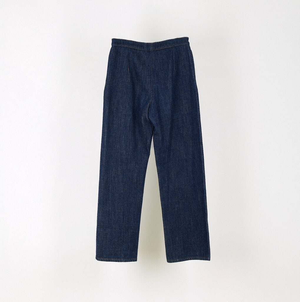 Chanel 2017 Dark Washed Wide Leg Jean