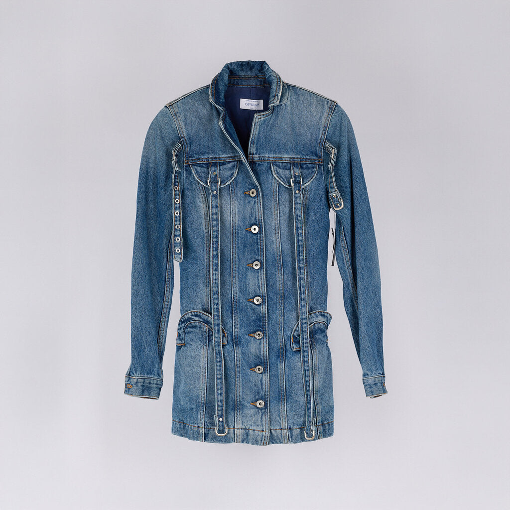 Off-White Denim Mini Dress