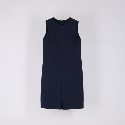 Loro Piana Navy Wool & Silk Mini Dress