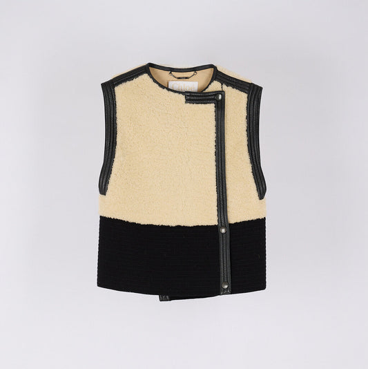 Chloe Leather Shearling Vest