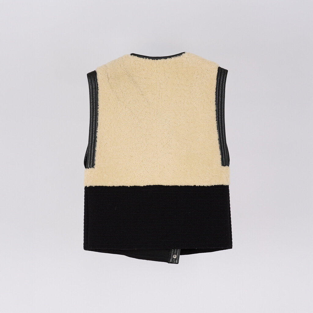 Chloe Leather Shearling Vest
