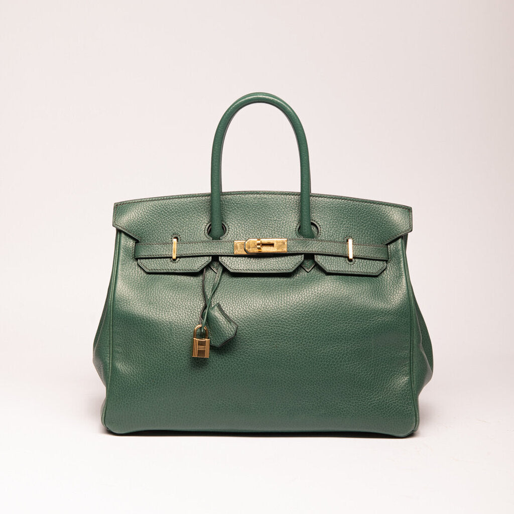 Hermes Vert Vengal Ardennes Birkin 35 (1994)