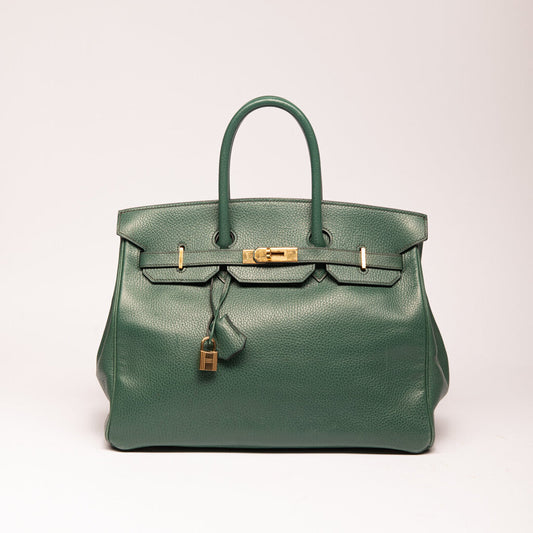 Hermes Vert Vengal Ardennes Birkin 35 (1994)
