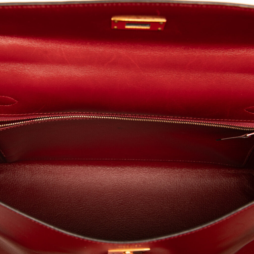 Hermes Roughe Box Calf H Kelly 32