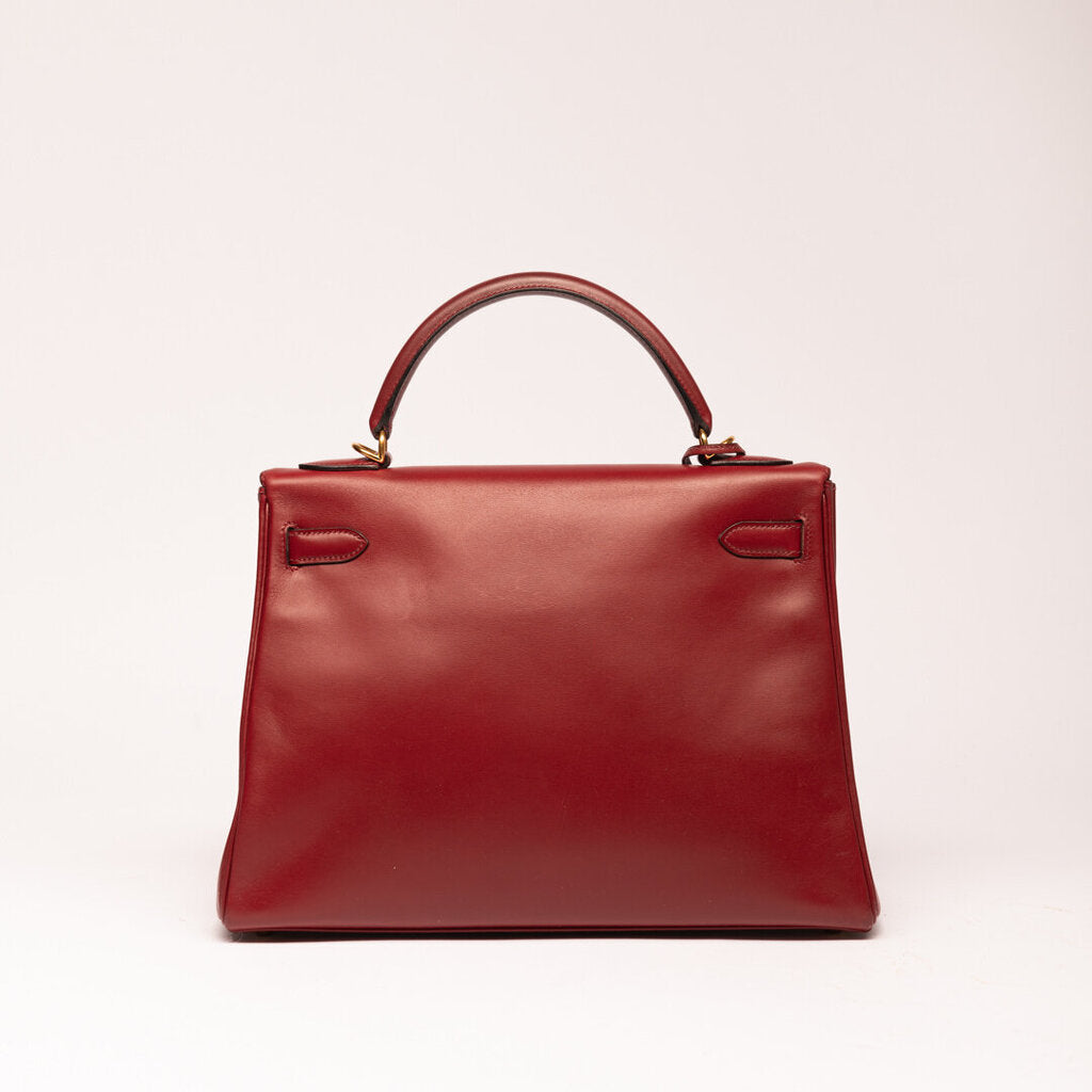 Hermes Roughe Box Calf H Kelly 32
