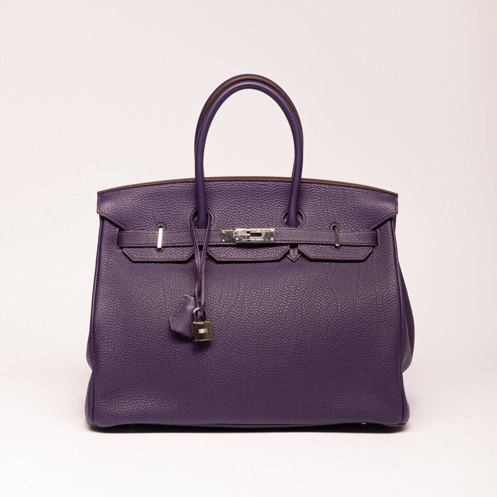 Hermes Iris Purple Togo Birkin 35 (2010)