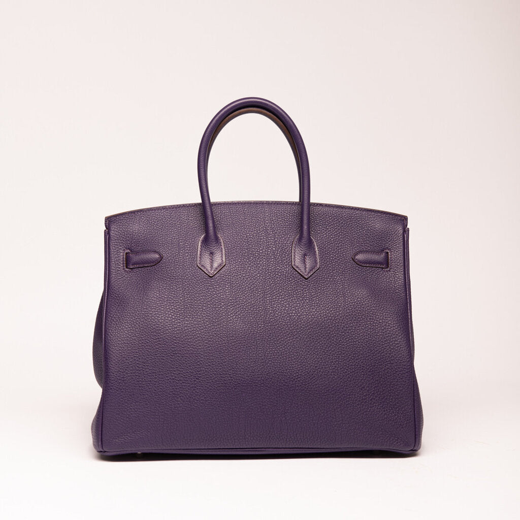 Hermes Iris Purple Togo Birkin 35 (2010)