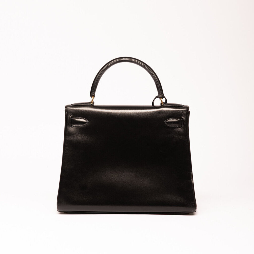 Hermes Black Box Calf Retourne Kelly 28 (1993)