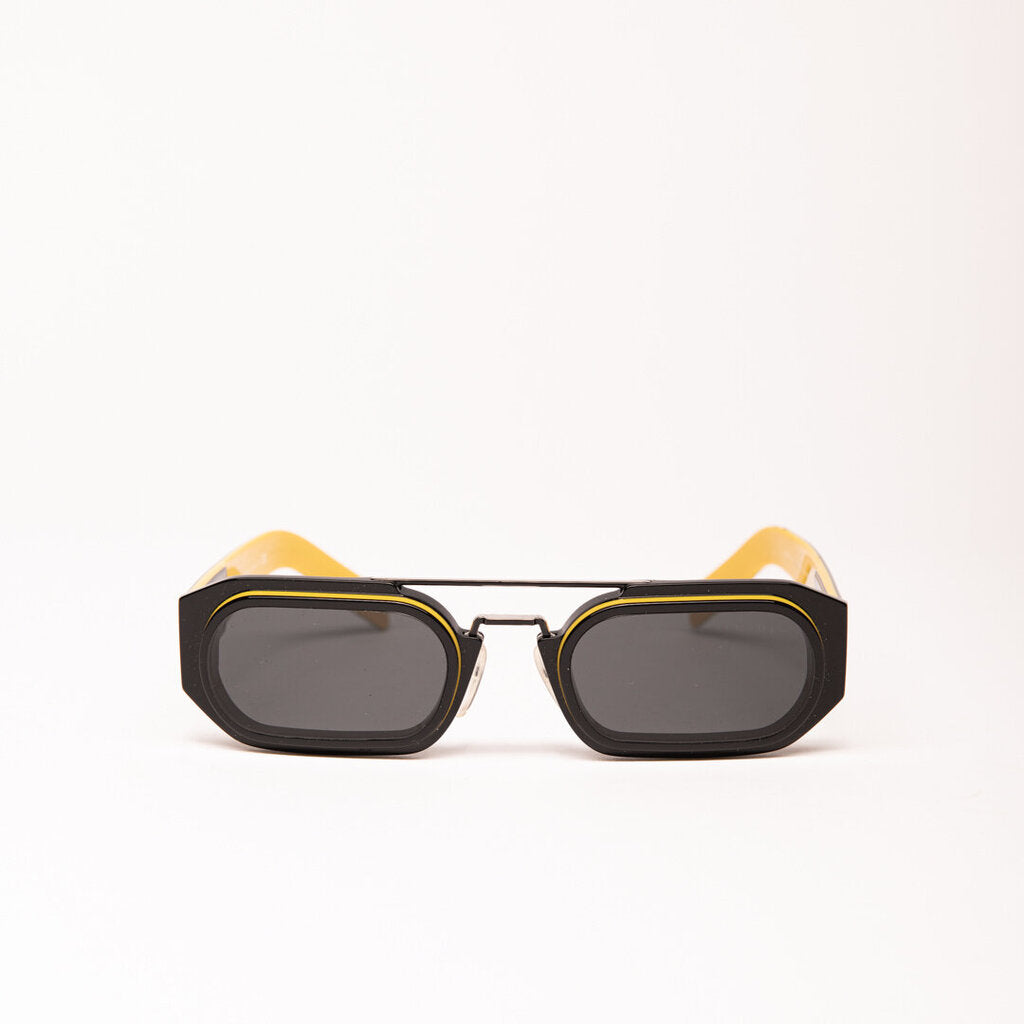 Prada Black & Yellow Prada Sunglasses