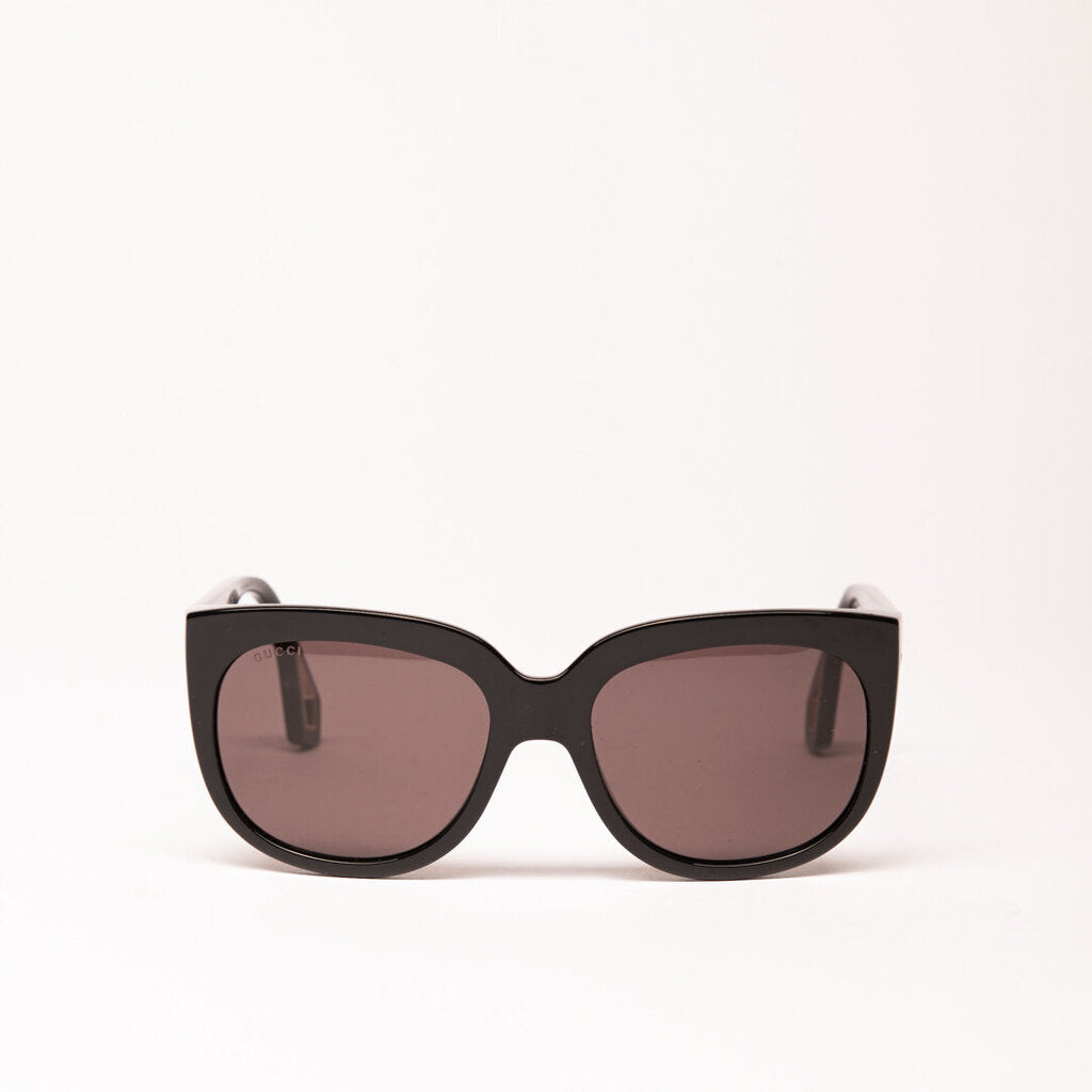 Gucci Black Oversized Cat Eye Sunglasses