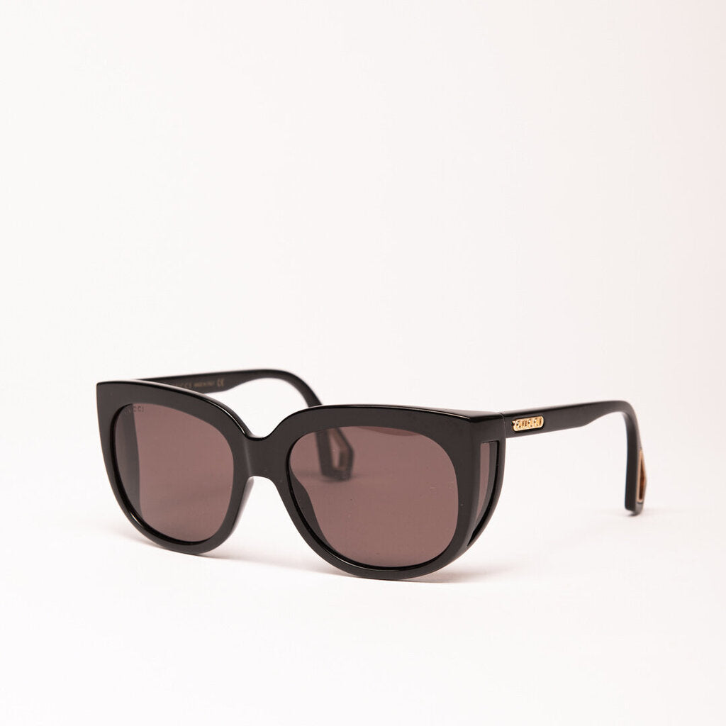 Gucci Black Oversized Cat Eye Sunglasses