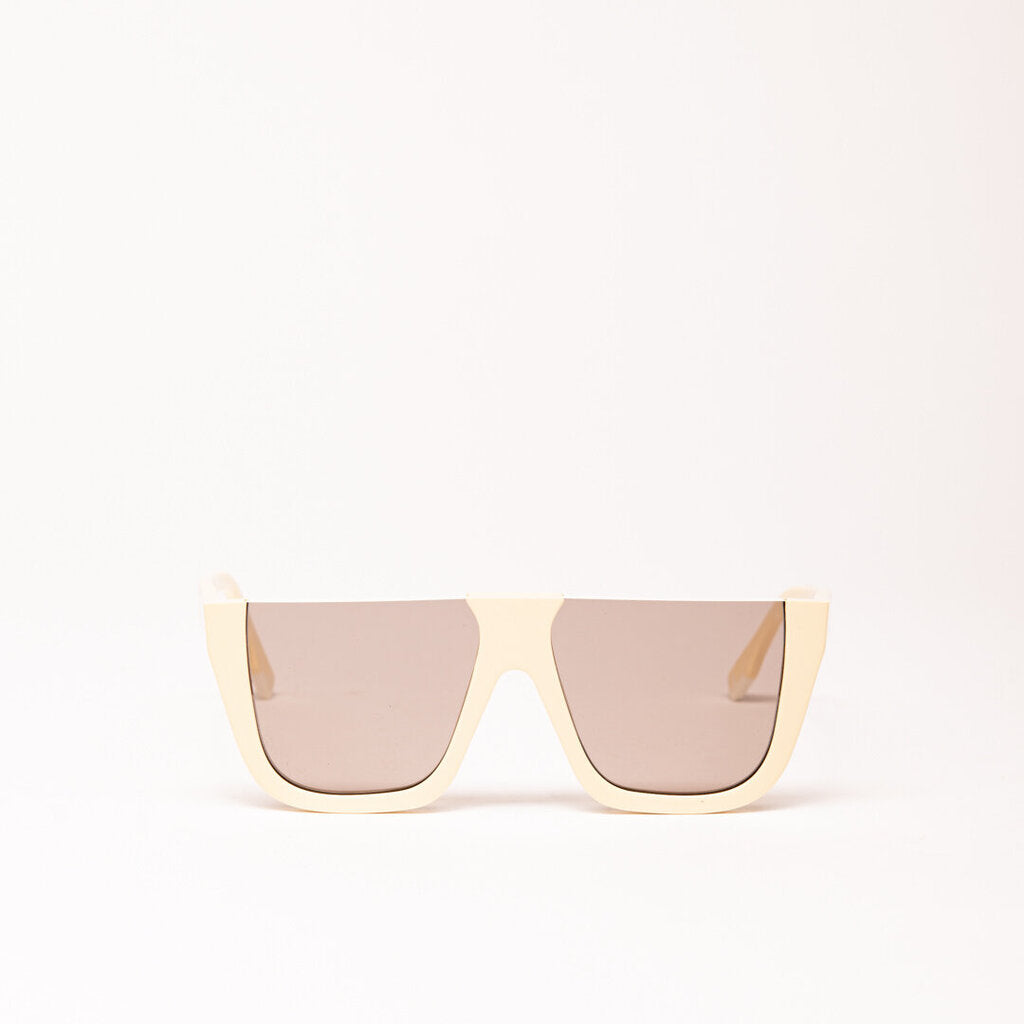 Fendi Yellow Flat Frame Sunglasses