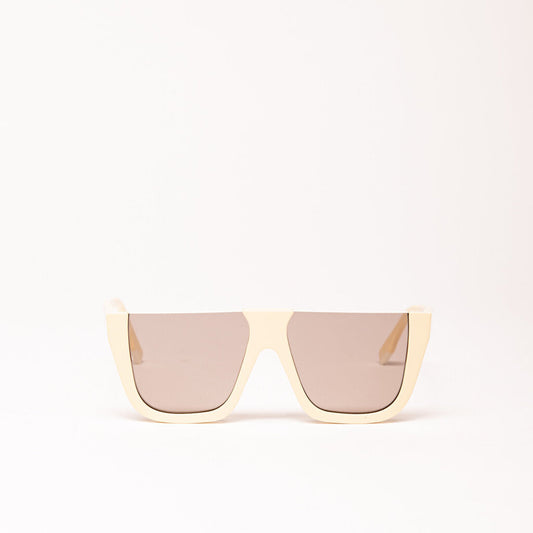 Fendi Yellow Flat Frame Sunglasses