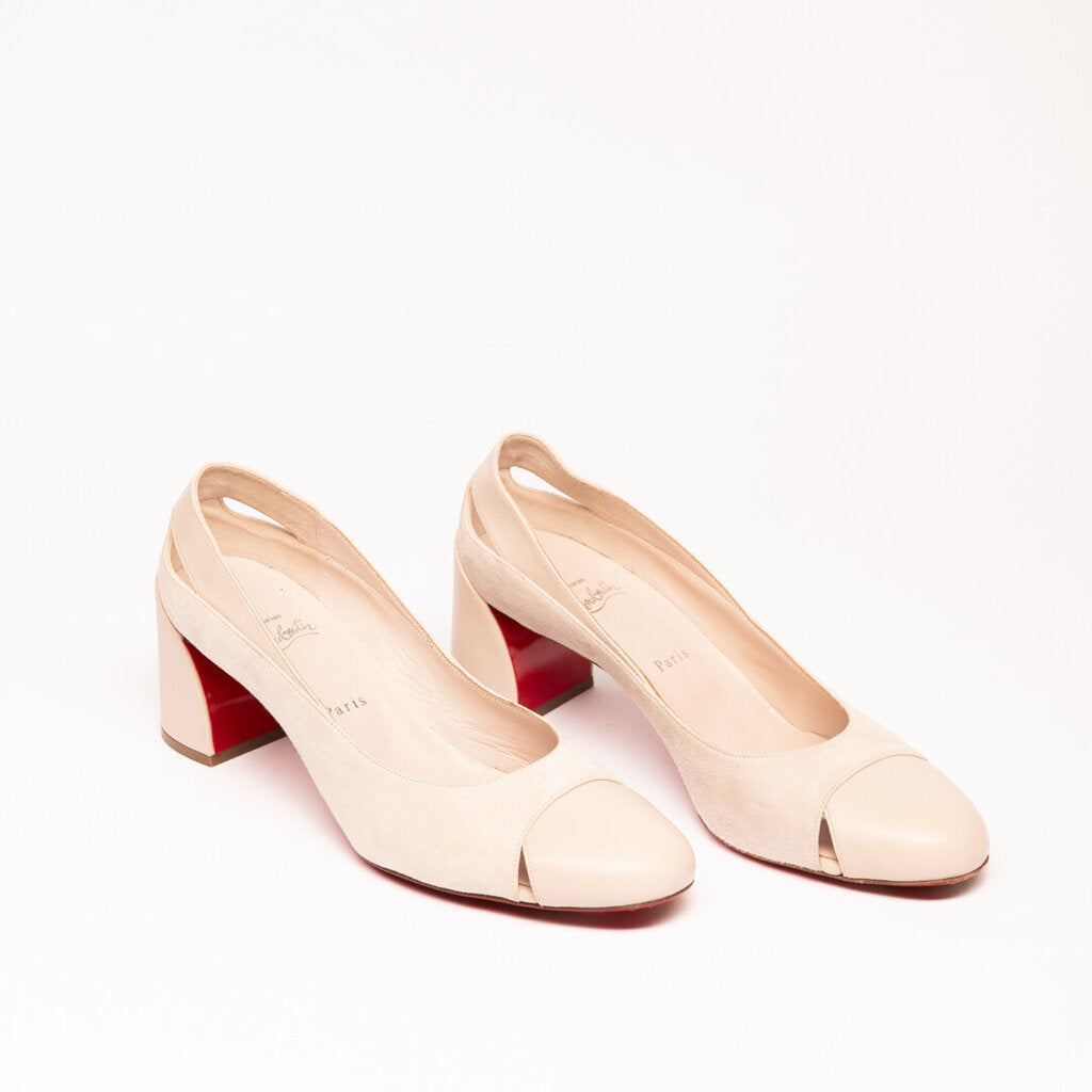 Christian Louboutin Blush Suede Leather Pump