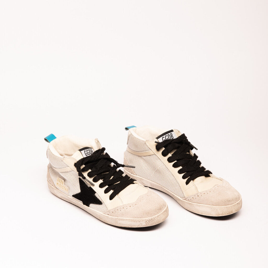 Golden Goose White Mid Top Sneaker